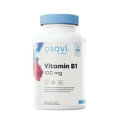 Vitamin B1 100mg 120 Veganska Kapslar