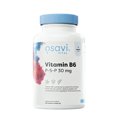 Vitamin B6 P-5-P 30mg 120 veganska Kapslar