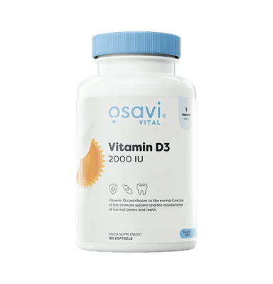 Vitamin D3 2000IU 120 Mjuka gelkapslar