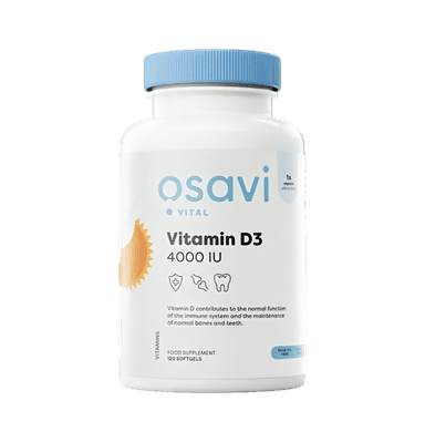 Vitamin D3 4000IU 120 Mjuka gelkapslar