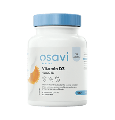 Vitamin D3 4000IU 60 Mjuka gelkapslar