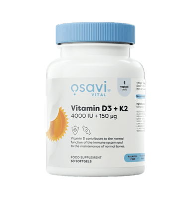 Vitamin D3 + K2 4000IU + 150mcg