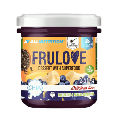 Frulove Dessert with Superfood, Blueberry & Banana with Chia