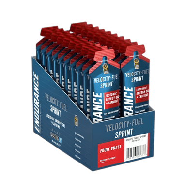 Endurance Sprint Isotonic Energy Gel + Caffeine, Fruit Burst - 20 x