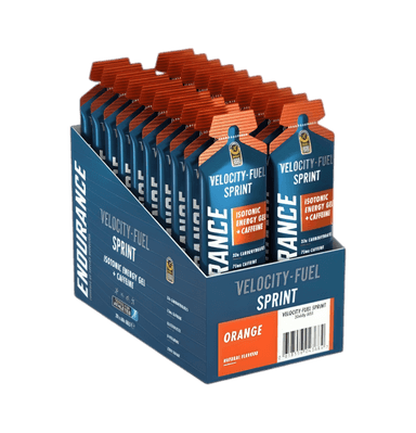 Endurance Sprint Isotonic Energy Gel + Caffeine Orange 20 x