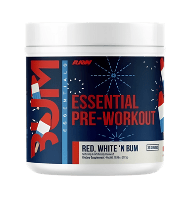 CBUM Essential Pre-Workout, Red, White 'N Bum