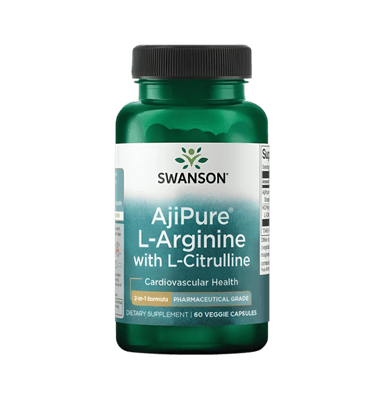 AjiPure L-Arginine with L-Citrulline 60 Vegetabiliska Kapslar