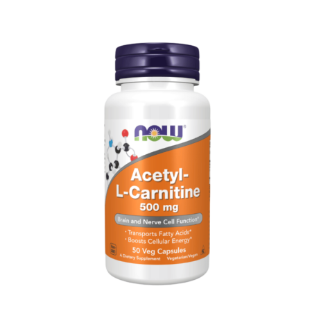 NOW Acetyl-L-Karnitin 500mg 50 Kapslar