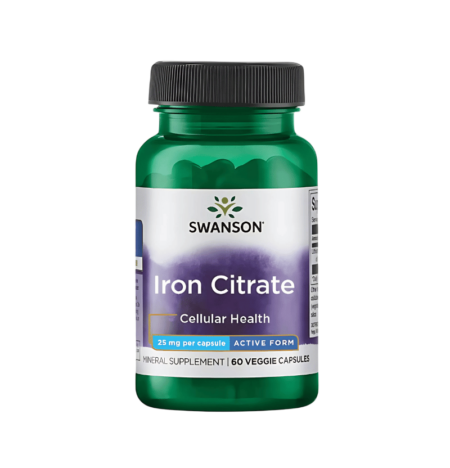 Swanson Iron Citrate 25mg 60 Kapslar