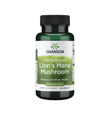 Swanson Lions Mane 500mg 60 Kapslar