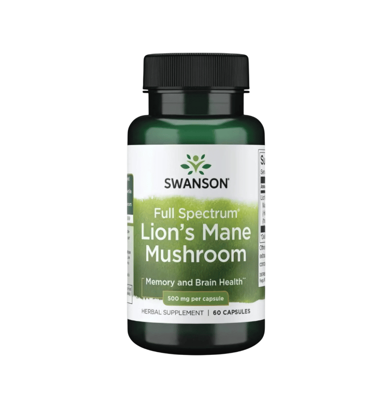 Swanson Lions Mane 500mg 60 Kapslar