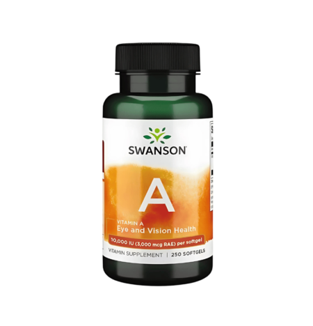 Swanson Vitamin A 10000IE 250 Kapslar