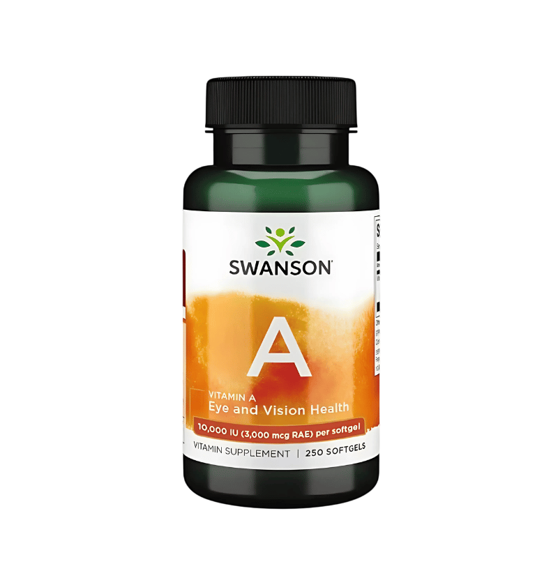 Swanson Vitamin A 10000IE 250 Kapslar