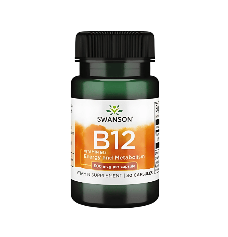Swanson Vitamin B12 500mcg 30 Kapslar