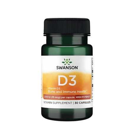 Swanson Vitamin D3 - 1000IE 30 Kapslar