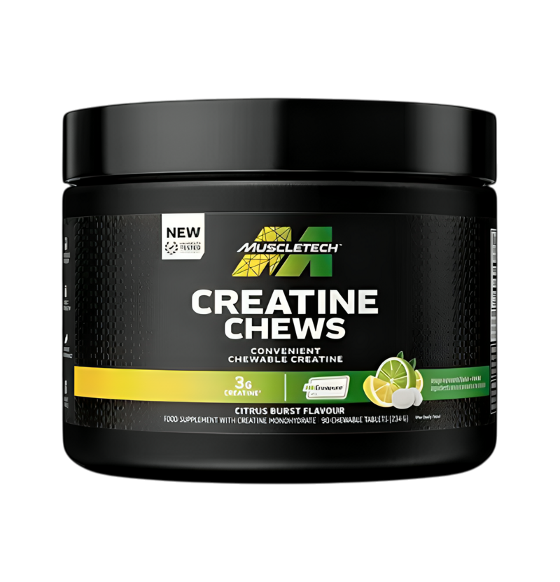 MuscleTech Creatine Chews, Citrus Burst 90 Tuggtabletter