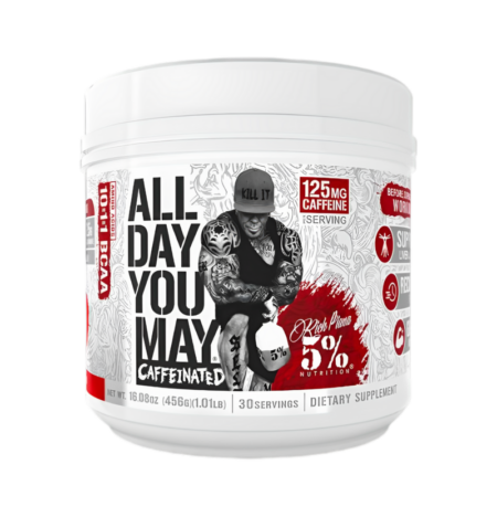 5% Nutrition AllDayYouMay Caffeinated - Legendary Series, Fruit Punch - 456 grams