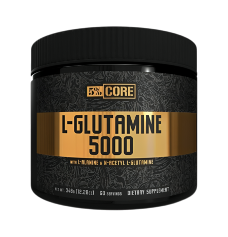 5% Nutrition L-Glutamine 5000 - Core Series, Unflavoured - 348 grams