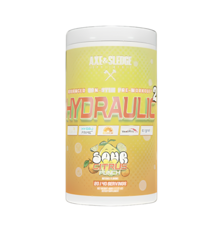 Axe & Sledge Hydraulic V2 Non-Stim Pre-Workout Sour Citrus Punch 498g