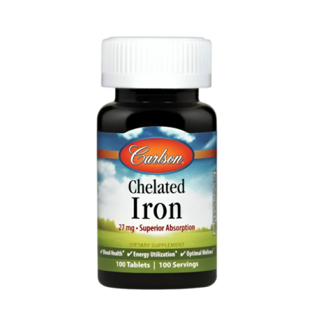 Carlson Labs Chelated Iron 27mg 100 Tabletter
