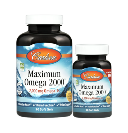 Carlson Labs Maximum Omega 2000 90+30 Gelkapslar
