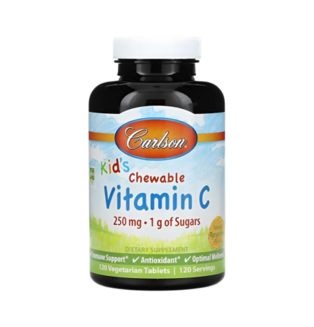 Carlson Labs Vitamin C 250mg Natural Tangerine 120 Tuggtabletter