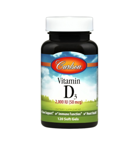 Carlson Labs Vitamin D3 2000IU 120 Mjuka gelkapslar