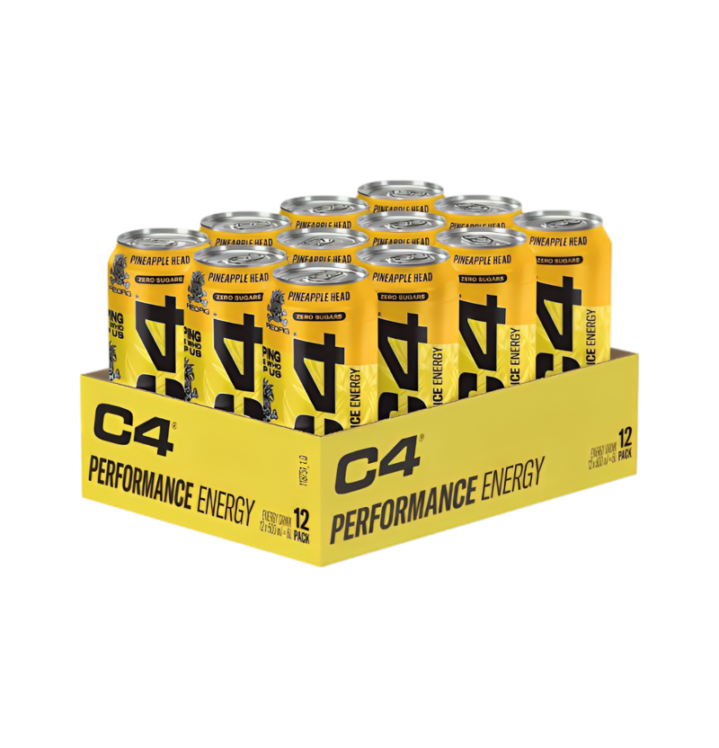 Cellucor C4 Performance Energy Pineapple Head 12 x 500ml Burkar