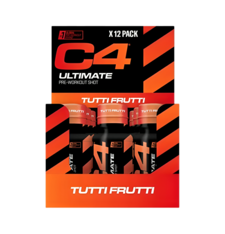Cellucor C4 Ultimate Pre-Workout Shot Tutti Frutti 12 x 60ml Shots