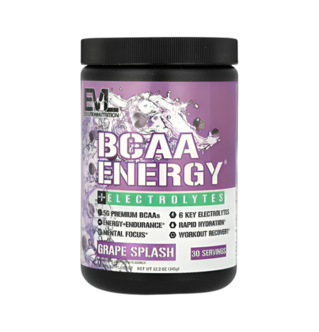EVLution Nutrition BCAA Energy + Electrolytes Grape Splash 345g