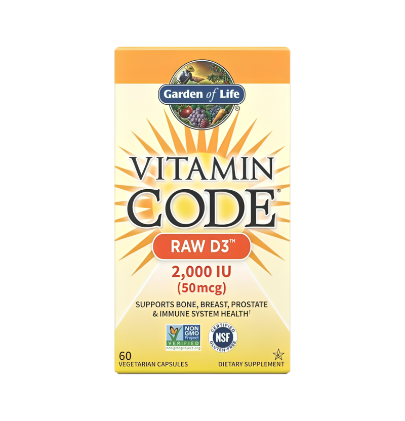 Garden of Life Vitamin Code Raw D3 2000IU 60 Kapslar