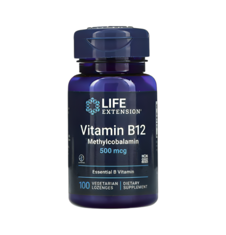 Life Extension Vitamin B12 Methylcobalamin 500mcg 100 Sugtabletter