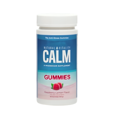 Natural Vitality Calm Gummies, Raspberry Lemon 60 Gummibjörnar