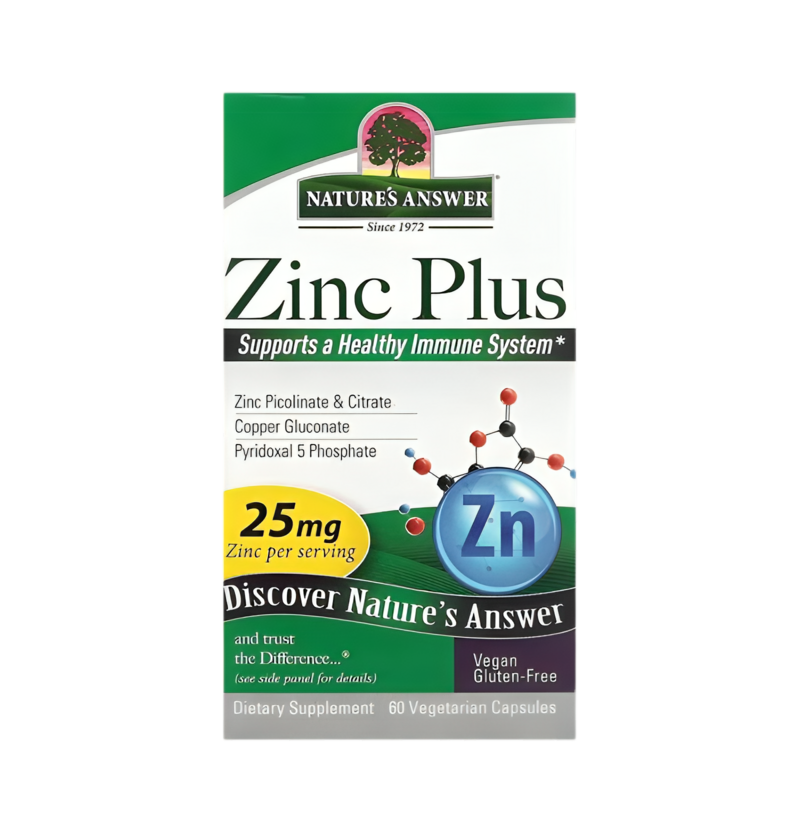 Nature's Answer Zinc Plus 60 Kapslar