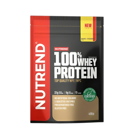 Nutrend 100% Whey Protein Banana + Strawberry 400g Pulver