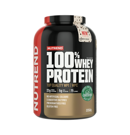 Nutrend 100% Whey Protein Cookies & Cream 2250g