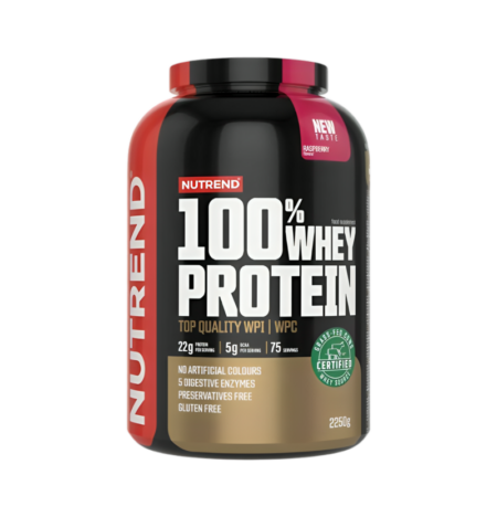 Nutrend 100% Whey Protein Raspberry 2250g