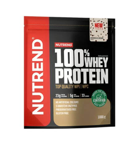 Nutrend 100% Whey Protein Cookies & Cream 1000g