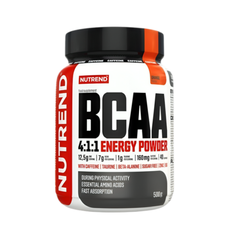 Nutrend BCAA 4:1:1 Energy Pulver, Orange - 500g