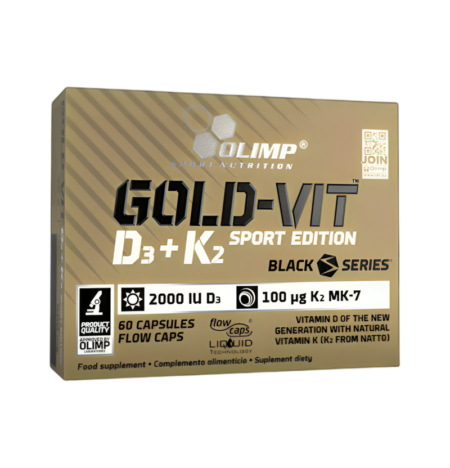 Olimp Nutrition Gold Vit D3 + K2 Sport Edition 60 Kapslar
