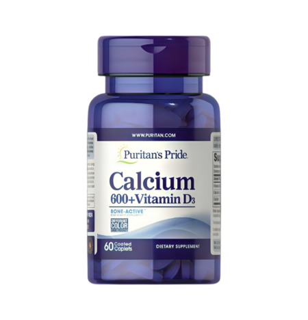 Puritan's Pride Calcium + Vitamin D3 60 Kapletter