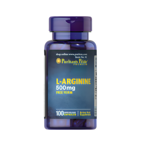 Puritan's Pride L-Arginine 500mg 100 Kapslar