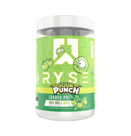 RYSE Loaded Pre Sour Punch Green Apple 474g