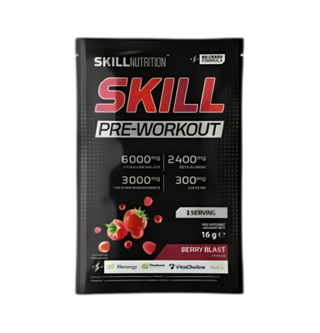 Skill Nutrition Skill Pre-Workout, Berry Blast 16g 1 Portion
