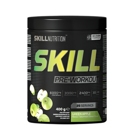 Skill Nutrition Skill Pre-Workout, Green Apple 400g