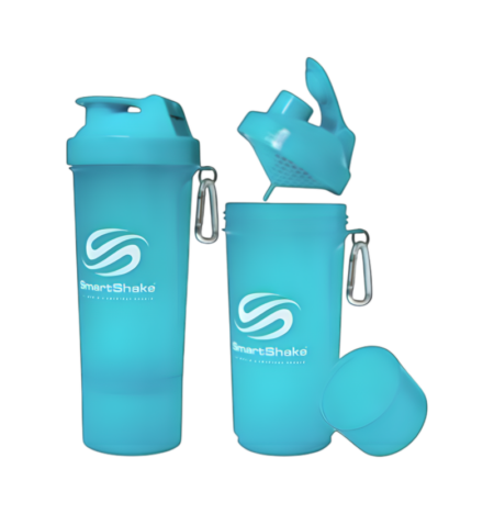 SmartShake Slim Series Neon Blue 500ml