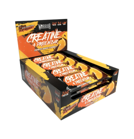 Warrior Creatine + Protein Bar Chocolate Orange 12 x 75g