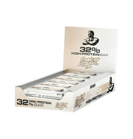 Weider 32% High Protein Bar, Cookies & Cream - 12 x 60g