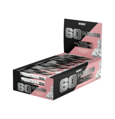 Weider 60% Proteinbar Strawberry-Yoghurt 24 x 45g