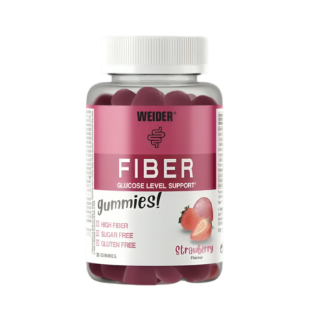 Weider Fiber Strawberry 36 Gummitabletter